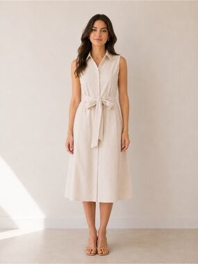 🎉LAST PIECE 🎉ANNE KLEIN Sleeveless Striped Shirt‎ Dress